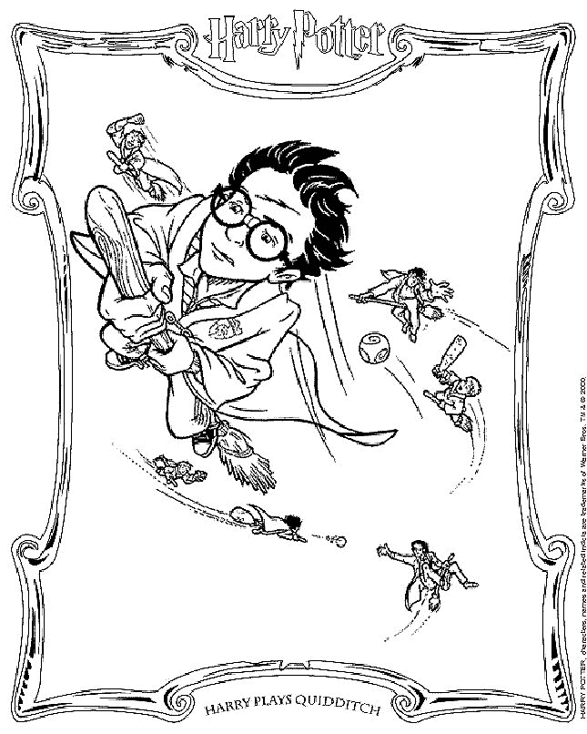 Plansa de colorat cu Harry Potter 45 144